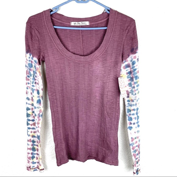 NWT Free People Big Sur Tie Dye Long Sleeve - Picture 6 of 10